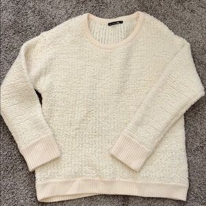 Rag & bone JEAN cream wool knit sweater